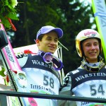WCS 2001 Siegerehrung Martin Schmitt und Stephan Hocke